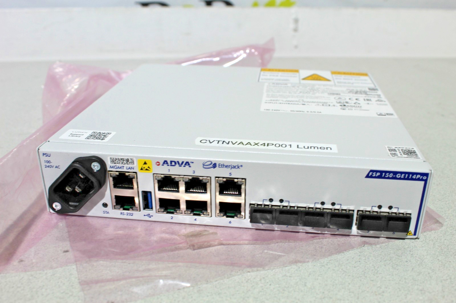 ADVA Etherjack FSP 150 -GE114Pro With Mounting kit included