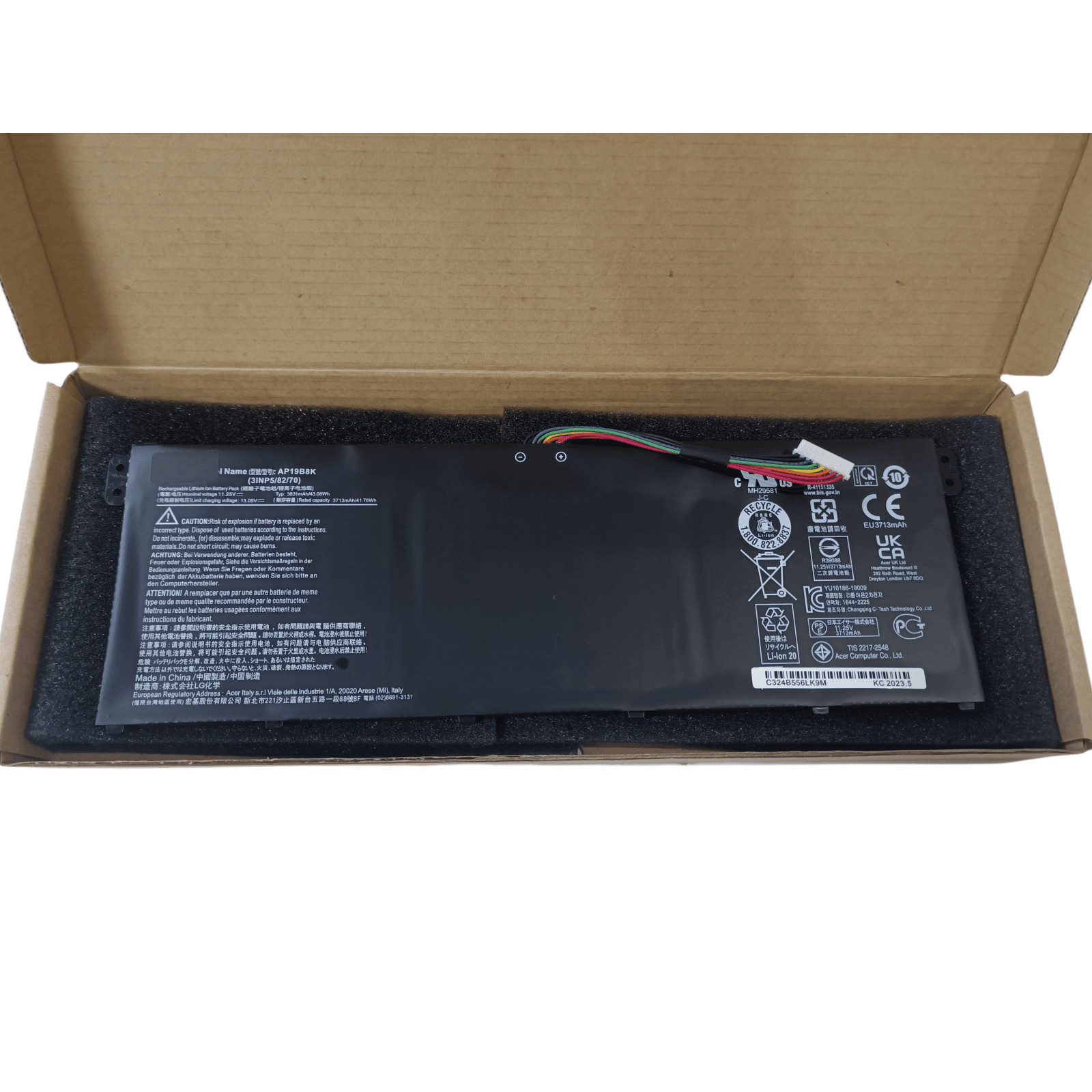 New Genuine AP19B8K Battery for Acer Aspire 3 A314 A315 A317 Chromebook CB315-3H