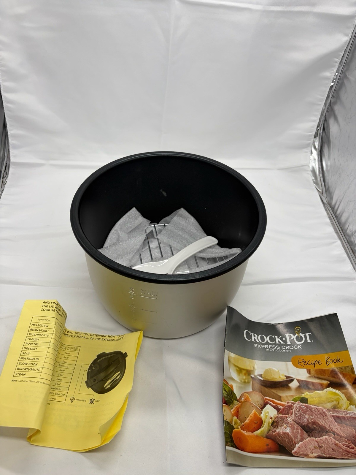 Inner Pot for Crock Pot 6 Quart - Stainless Steel Replacement Pot for Crock-P...