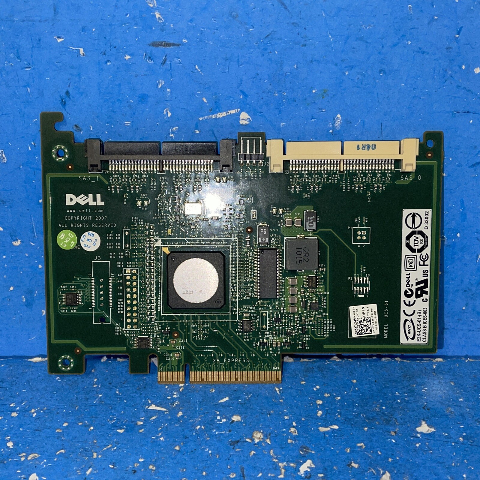 Dell YK838 0YK838 PCI-E SAS 6I R Raid Adapter 0YK838