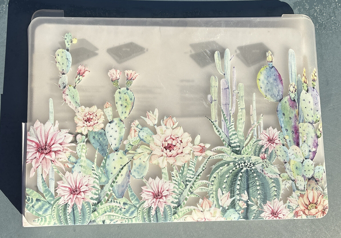 Textures Cactus Design 13 Inch MacBook Plastic Hardshell Laptop Case New In Box