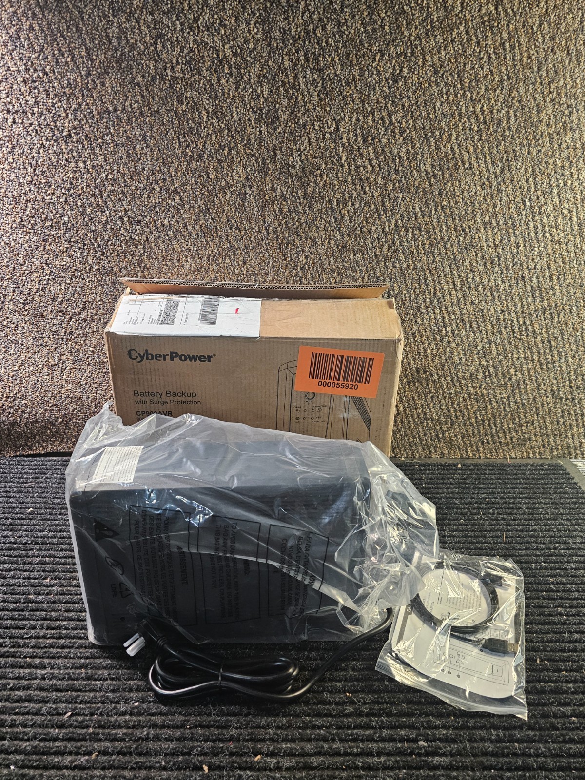 CyberPower CP1500AVRT AVR UPS System, 1500VA/900W, 8 Outlets, Mini-Tower, Black