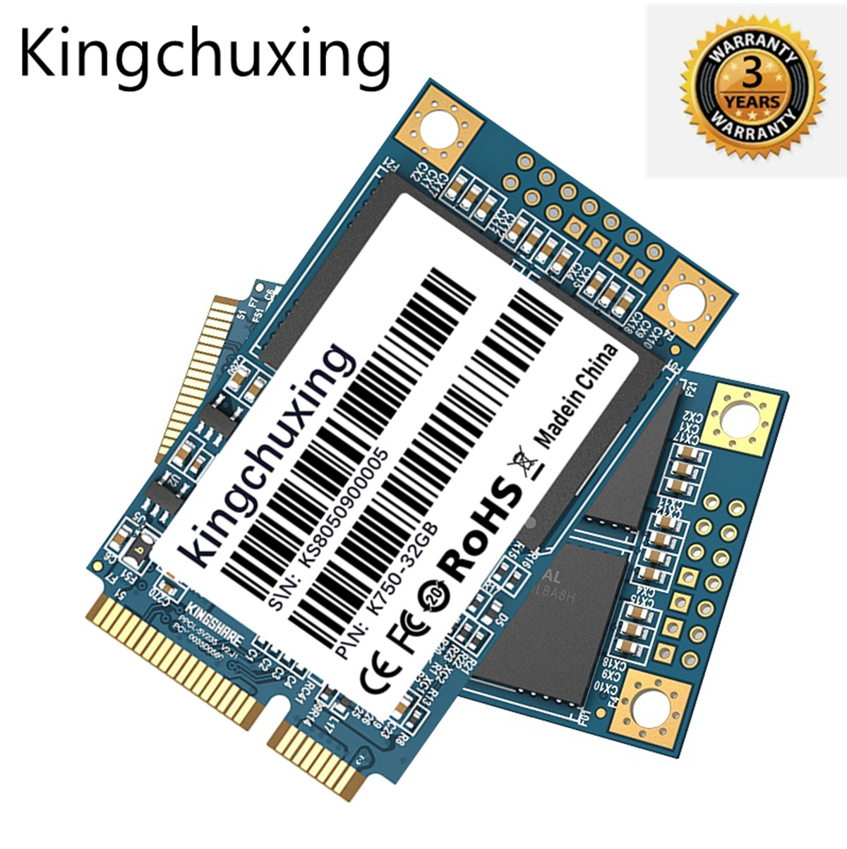 Kingchuxing SSD 128GB mSATA Solid State Drive 6Gb/s For PC/Laptop 500MB/S