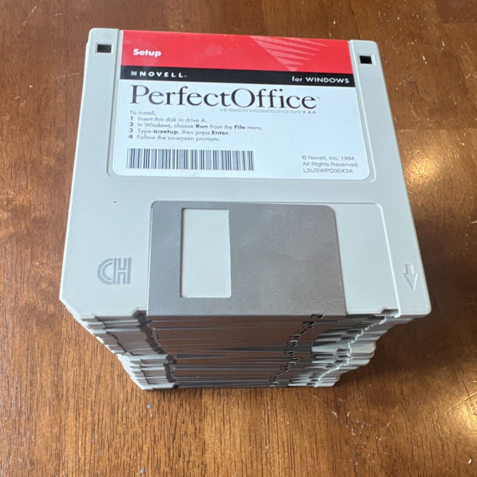 Vintage Novell PerfectOffice For Windows V3.0 3.5” Disks 1-26 + Setup Disk