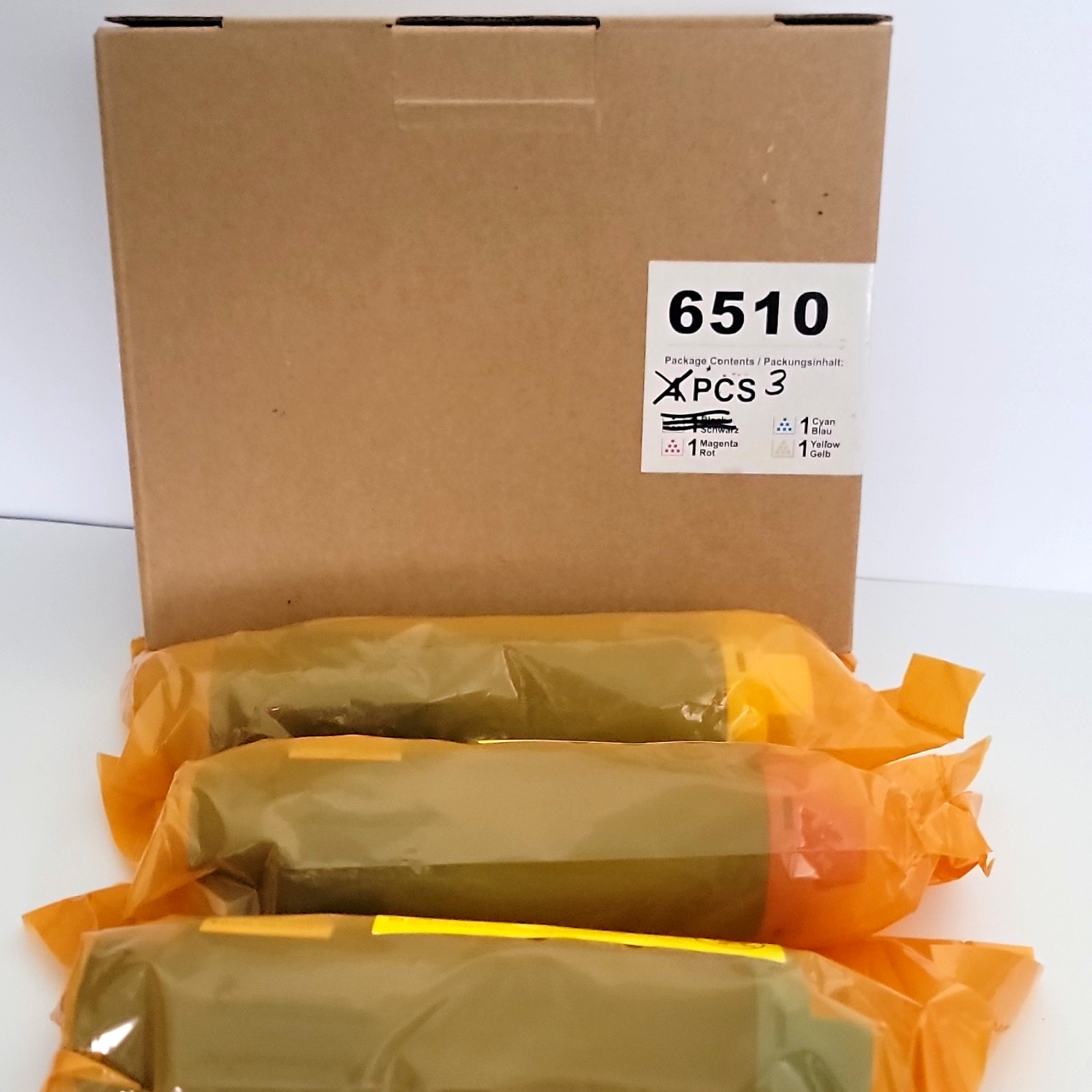 LxTek 6510 Compatible Inkjet Cartridges for HP, CMY Value Pack 3-Pack
