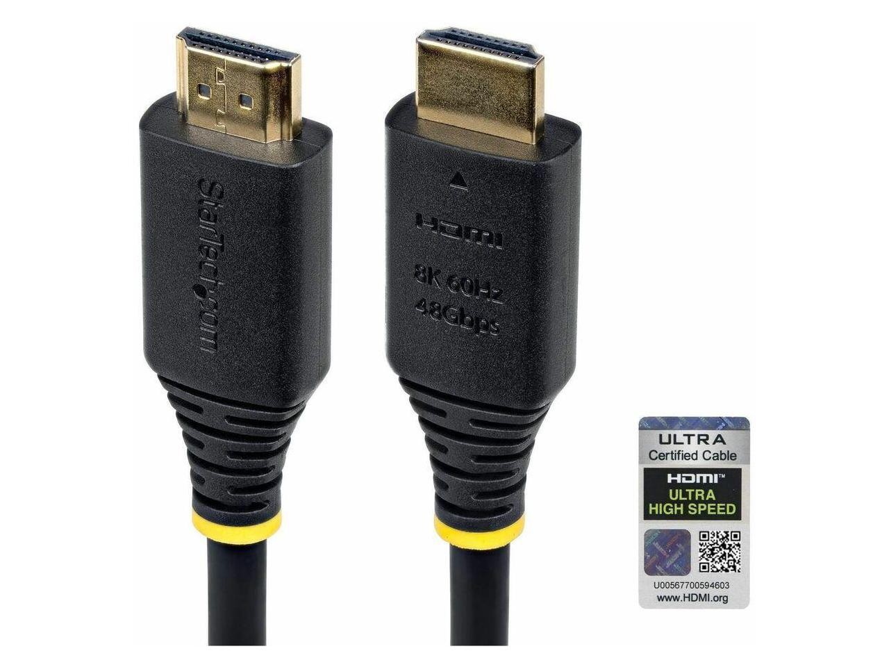 StarTech 50cm 1.6ft Certified Ultra High Speed HDMI Cable 8K 60Hz/4K 120Hz HDMI