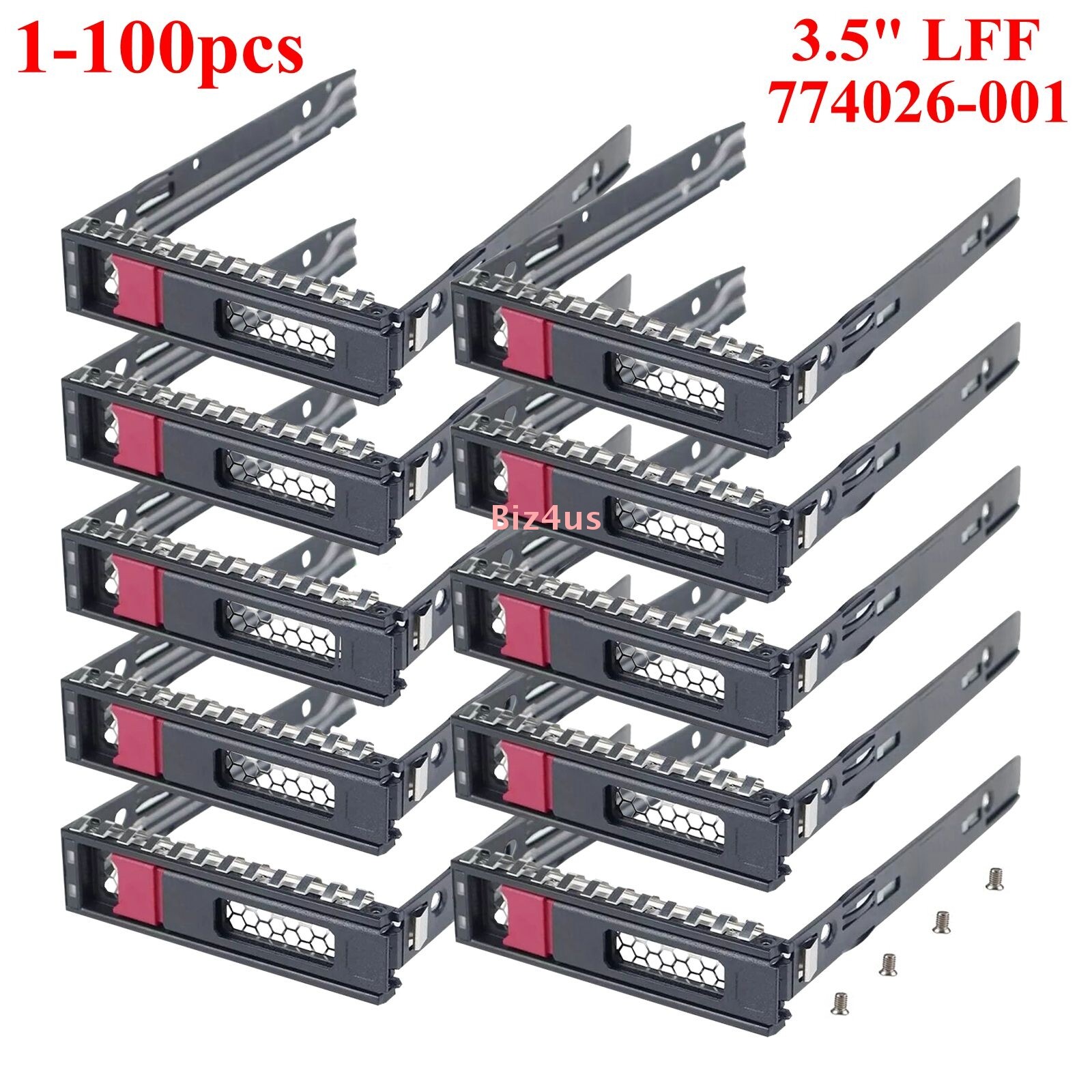 Lot 3.5" Hard Drive Caddy Tray LFF SAS / SATA For HP APOLLO G9 Gen10 774026-001