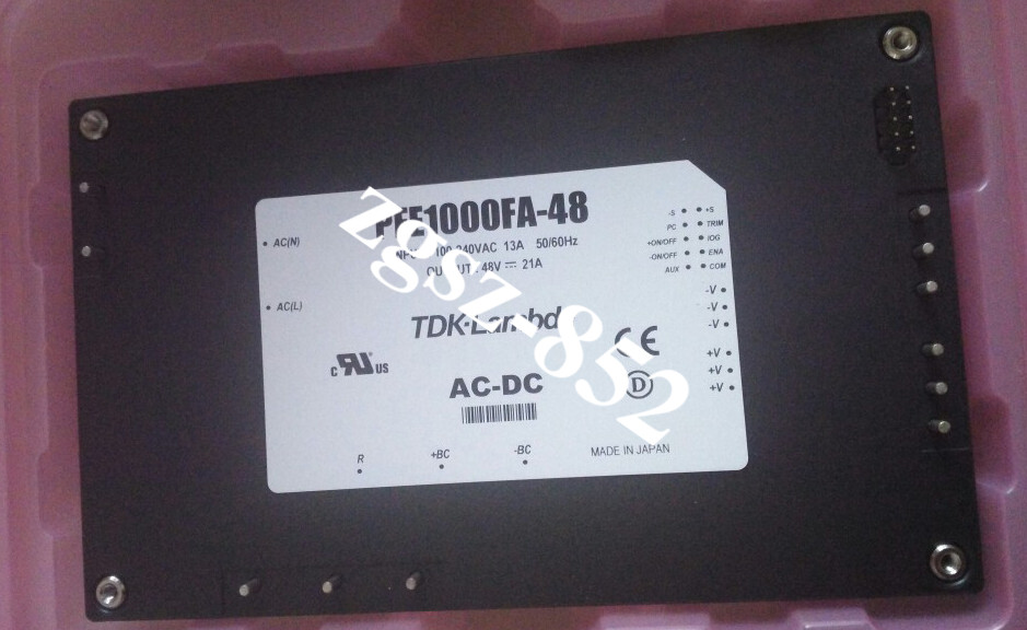 1pcs PFE1000FA-48 TDK-LAMBDA AC/DC CONVERTER  Power Module 48V 21A FedEx or DHL