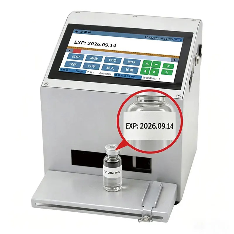 Desktop Inkjet Printer Coder Date Batch for Bottles/Jars/Cans