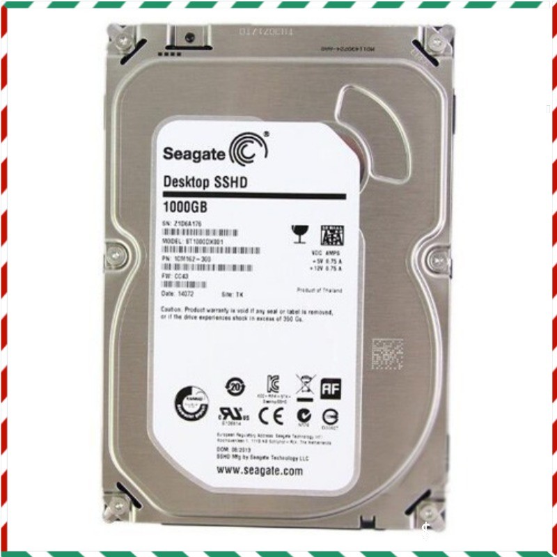Seagate Desktop SSHD 1TB ST1000DX001 7200RPM 3.5" SSHD Solid State Hybrid Drive