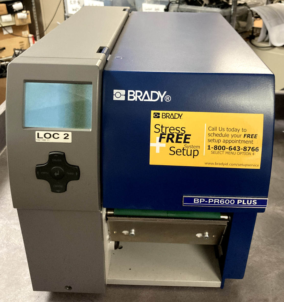 BRADY BP-PR600 Plus Label Printer FOR PARTS/ REPAIR *READ