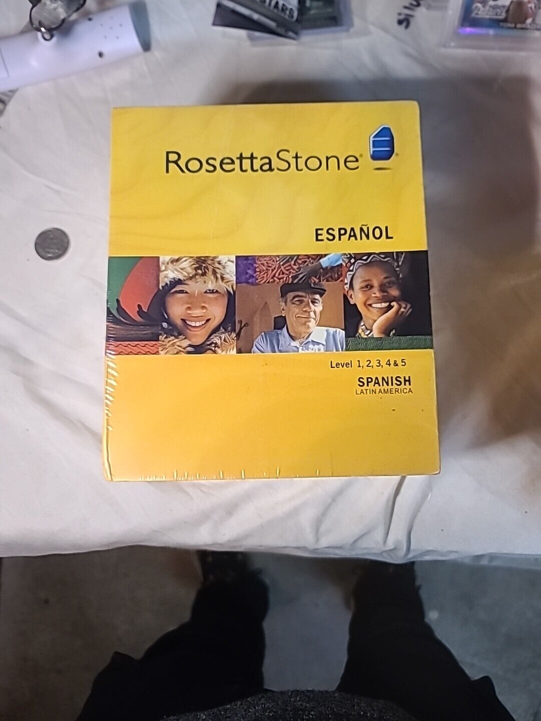 NEW Rosetta Stone Spanish  Version 3 Level 1-5 Español Complete Cd Rom & Headset