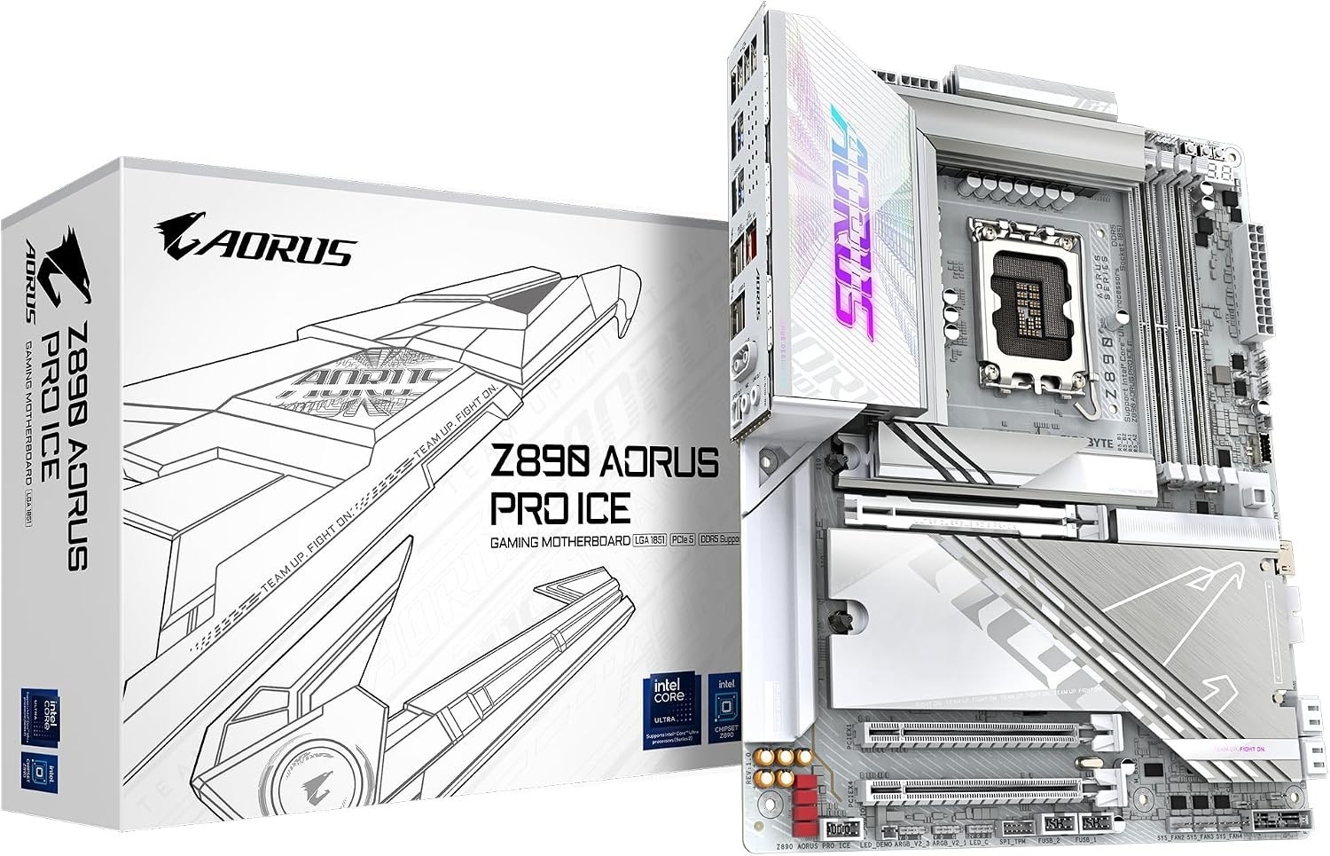 GIGABYTE Z890 AORUS PRO ICE LGA 1851 ATX DDR5 Intel Gaming Motherboard