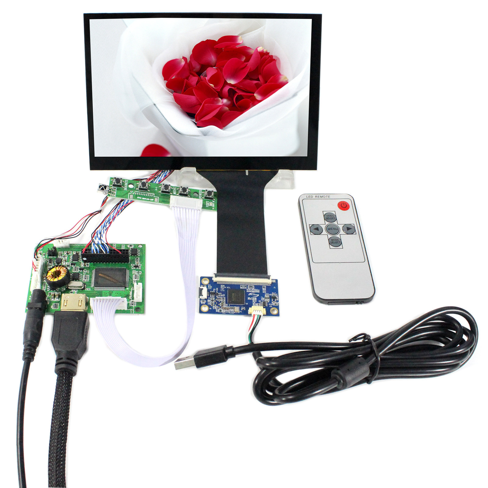 HD Audio LCD Controller Board 7" N070ICG LD1 1280x800 Capacitive Touch LCD