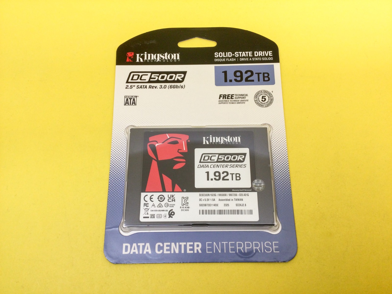 Kingston DC500R 1.92TB SATA 6Gb/s 2.5in Internal SSD SEDC500R/1920G New Sealed