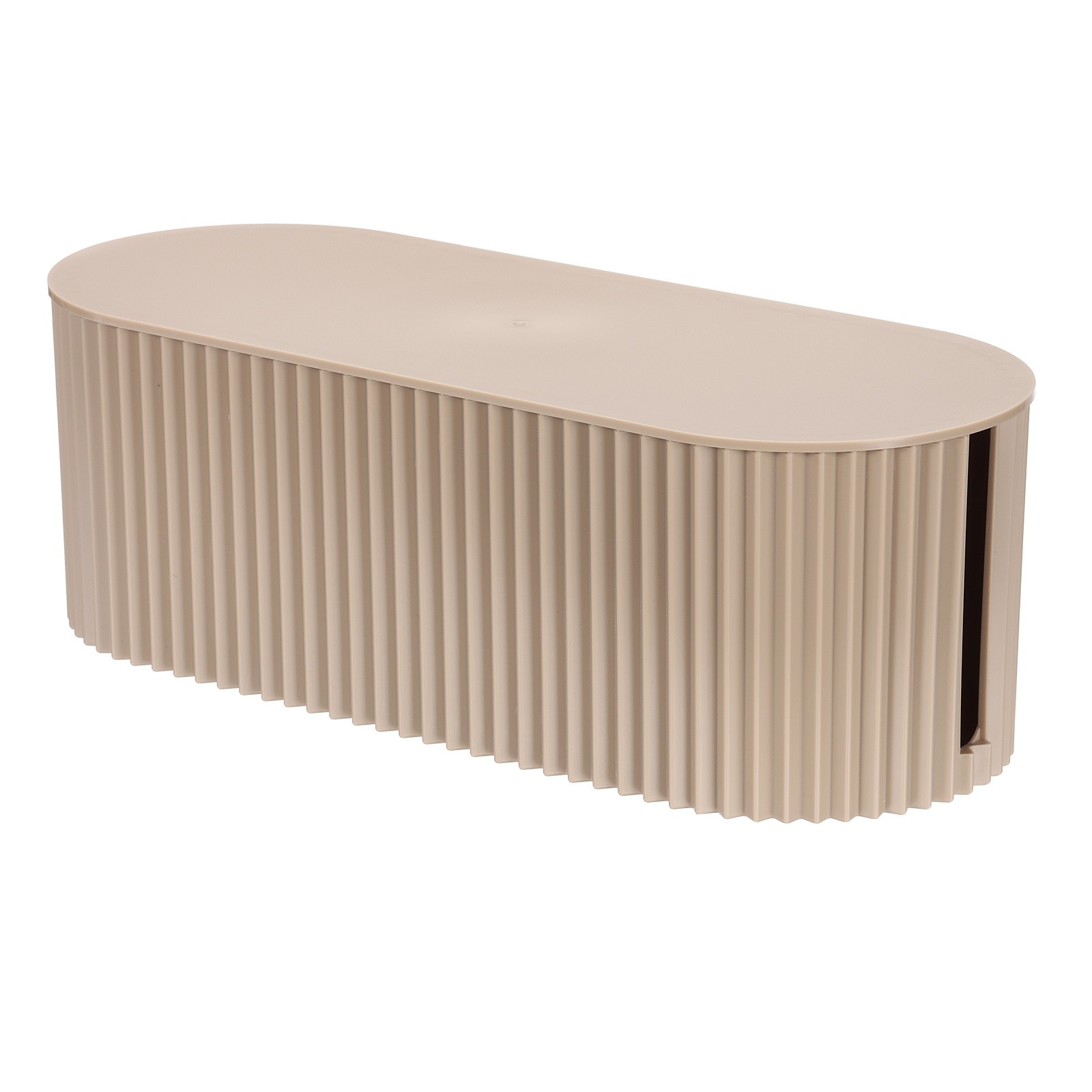 Cord Hider Organizer Decorative Strip Box, Light Brown, 1 Pcs, Large