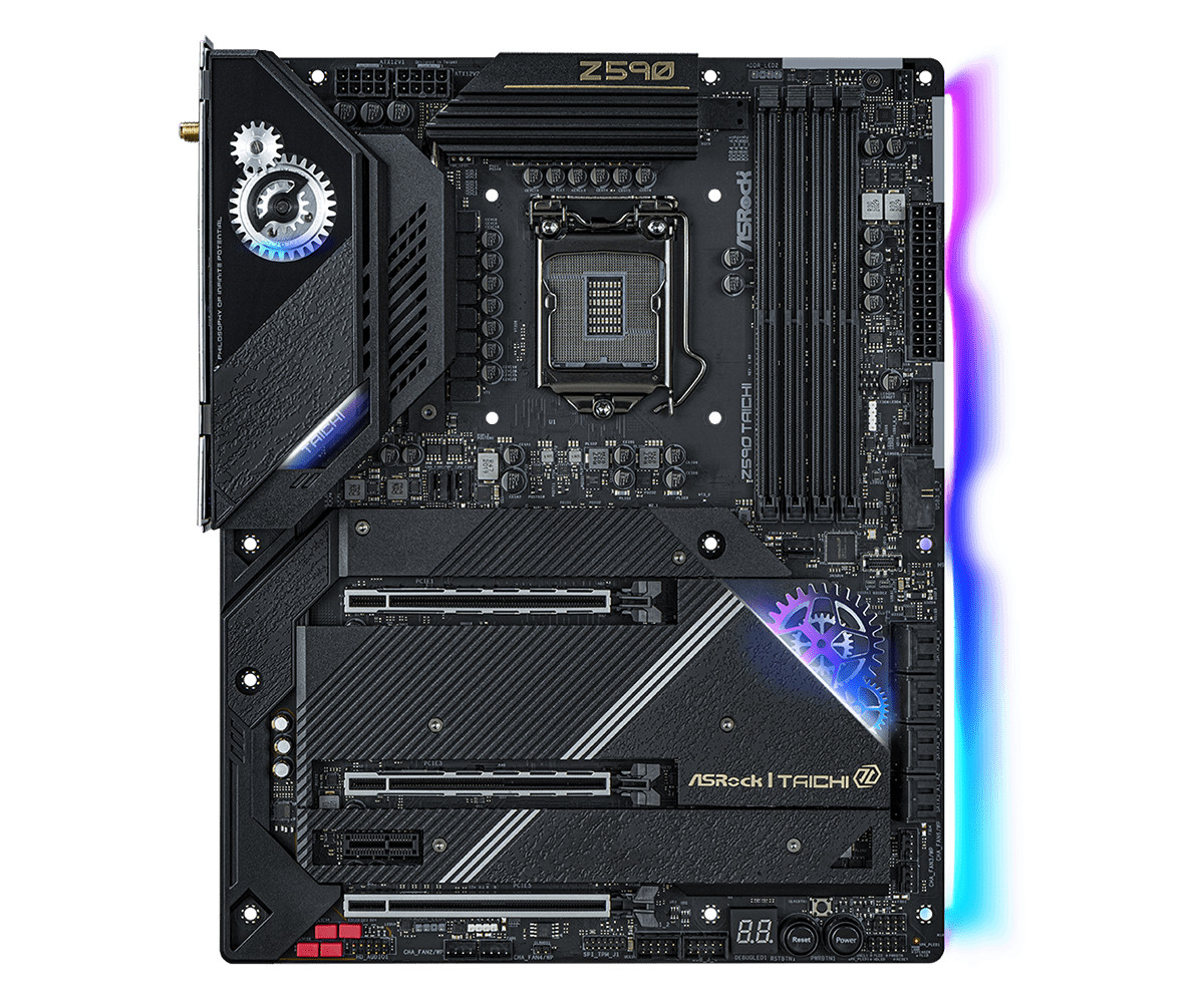 ASRock Z590 Taichi ATX Motherboard Intel LGA1200 USB 3.2 WiFi 6 PCIe 4.0