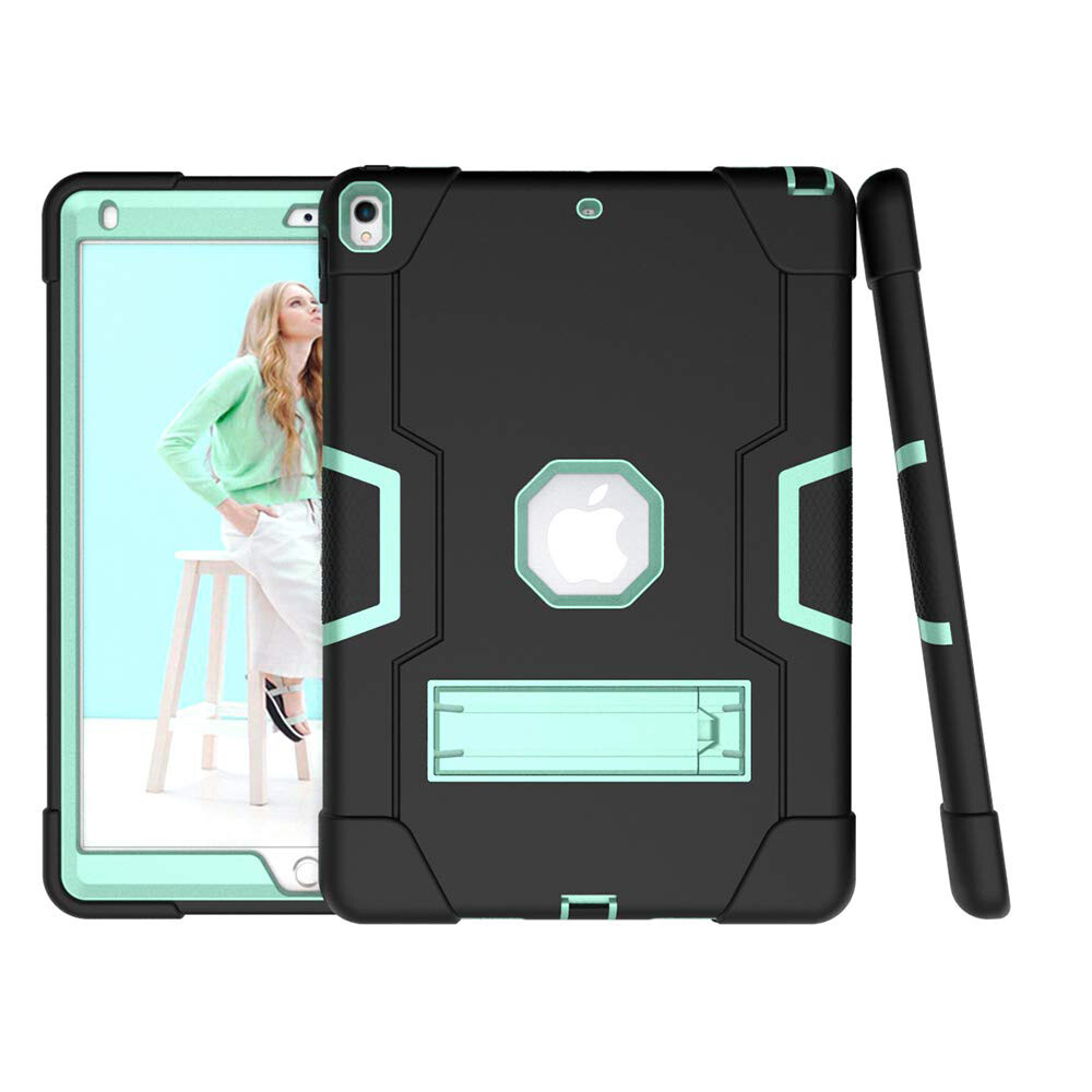 For iPad Air 3 iPad Pro 10.5 Hybrid Rugged Shockproof Armor Bumper Stand Case