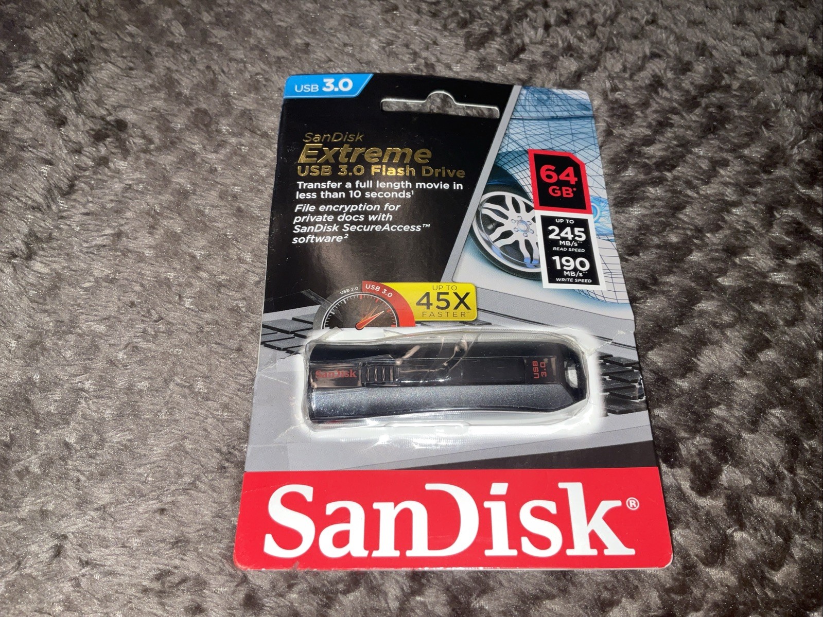 NEW sealed CZ80 Sandisk Extreme USB flash drive 64GB MLC