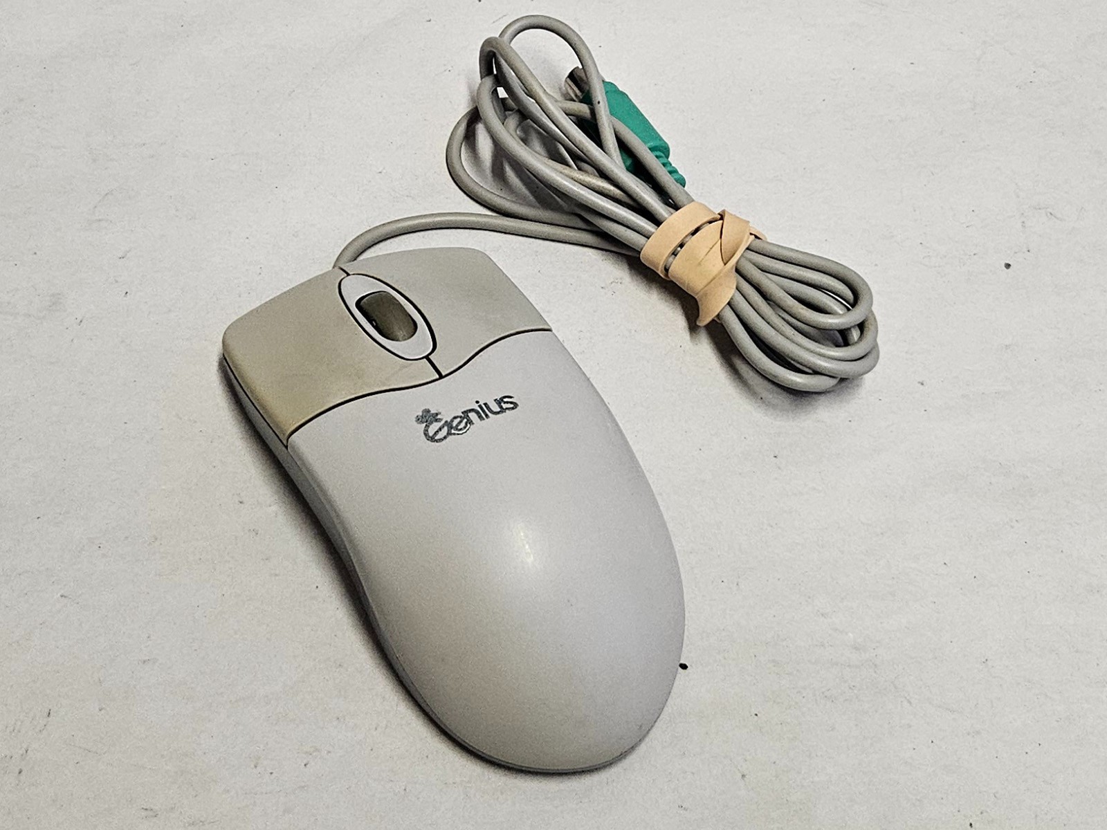 Genius NetScroll+ - PS/2 - Good Working Vintage Ball Mouse