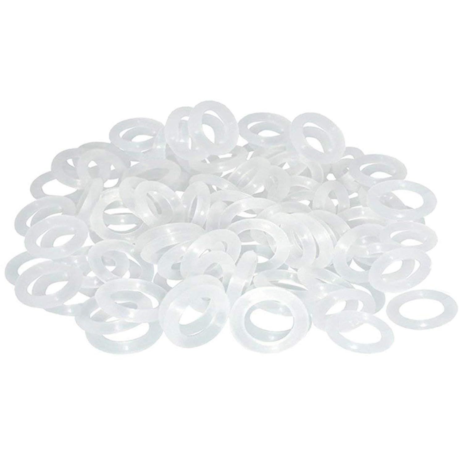Threebulls 120Pcs Clear Rubber O-Ring Keyboard, O-Rings Keycaps, Switch Dampene