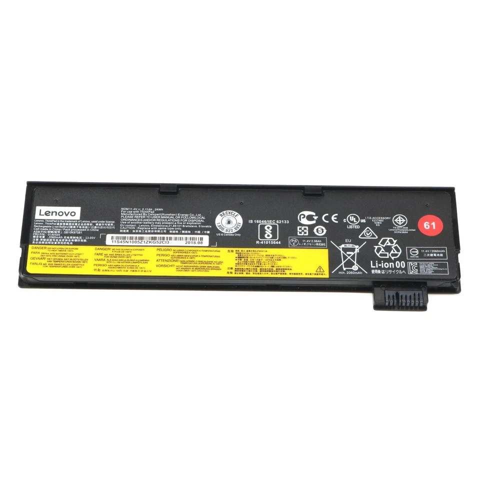 61 Genuine 24Wh 01AV424 Battery For Lenovo Thinkpad T470 T480 T570 T580 Series