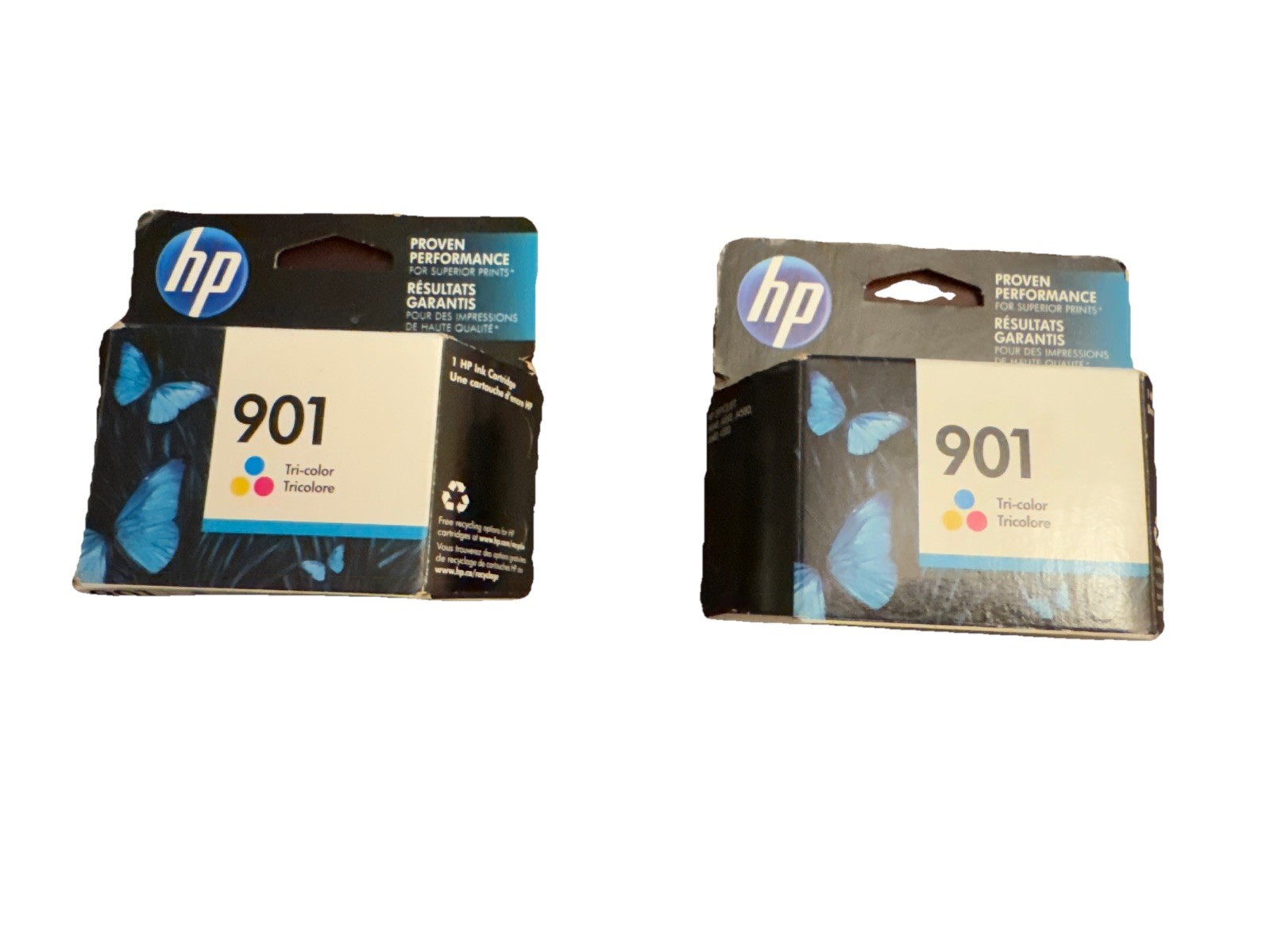 HP 901 Ink Tri Color Catridges Genuine CC656AN (2 Boxes) SEALED EXP. 9/16 & 2/17