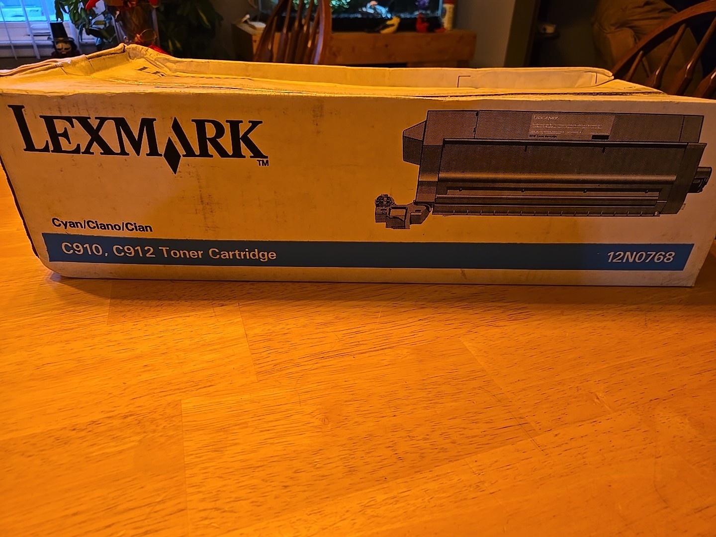 Lexmark 12N0768 Cyan Toner Cartridge New In Box. Box Slightly Damaged...DISCOUNT