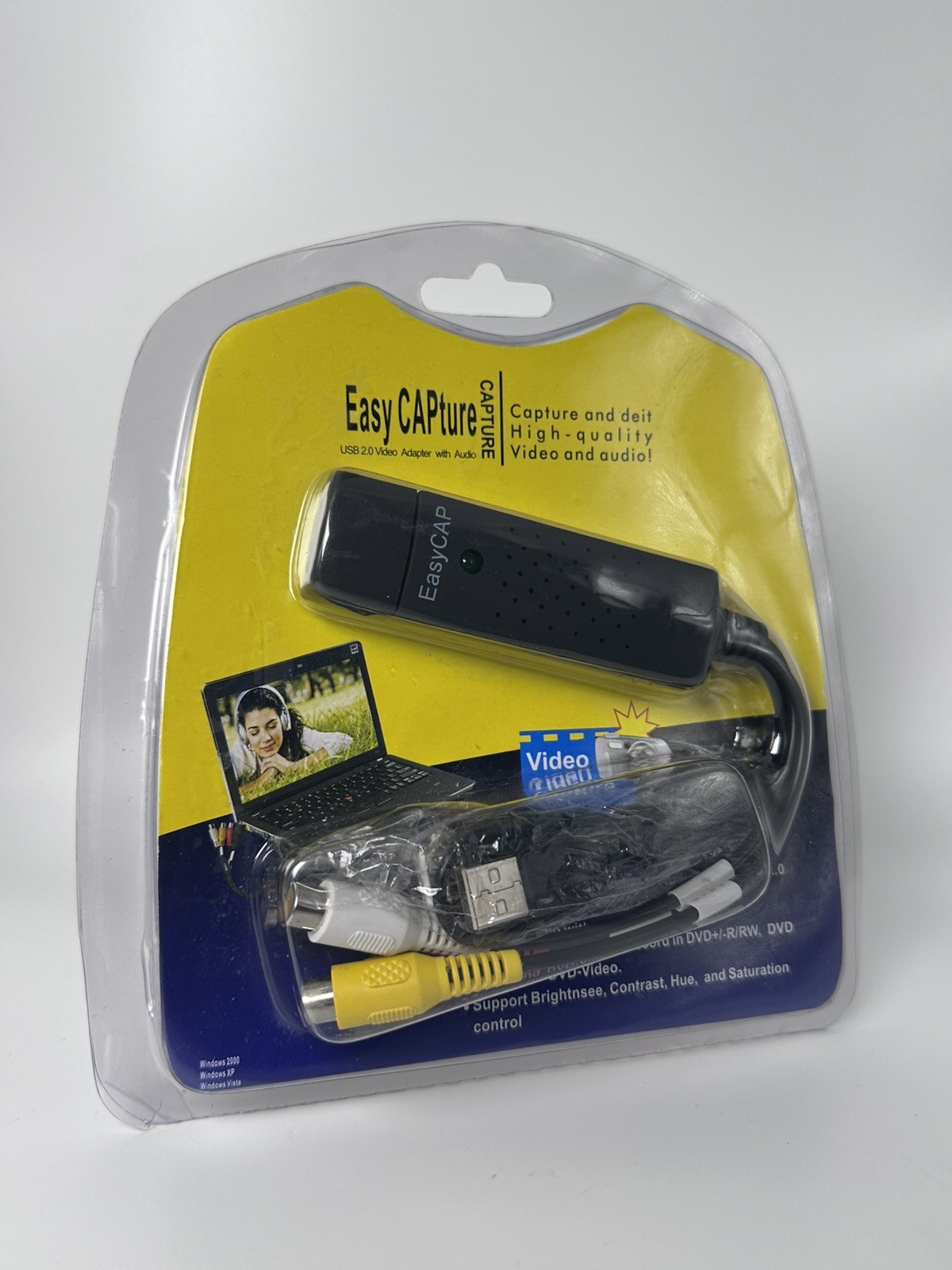 Easy CAP USB 2.0 Video Adapter with Audio Capture and Edit - NEW Sealed