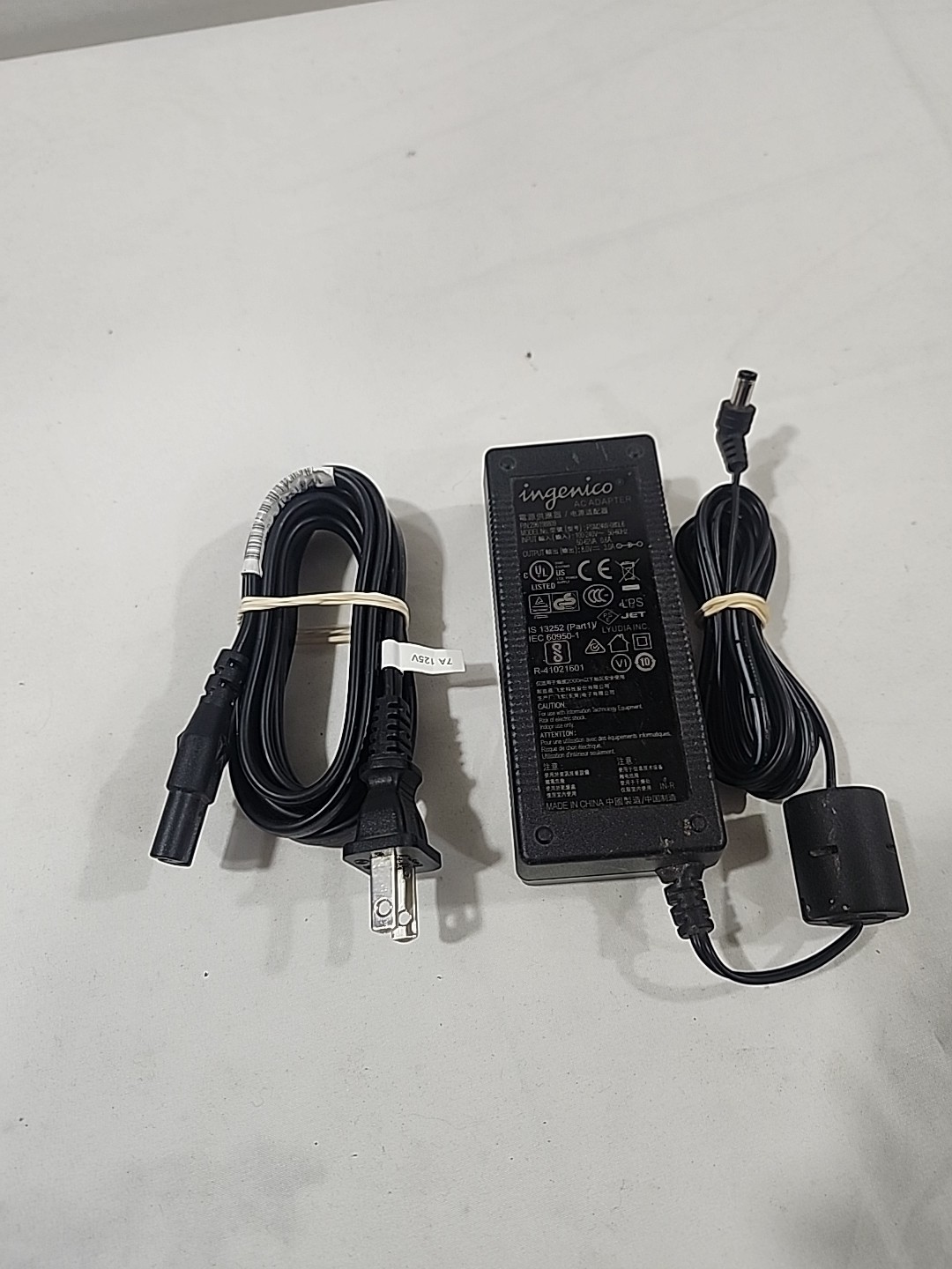 Ingenico ISC480 Payment Terminal AC Adapter 24W 8V 3A PSM24W-080L6 Genuine OEM