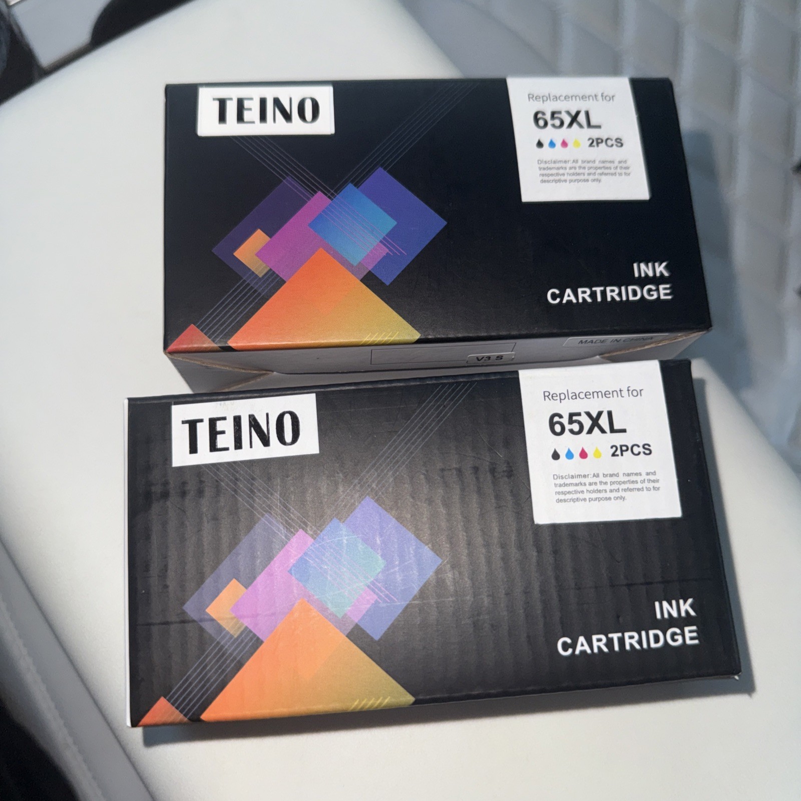 TEINO 65XL Ink Cartridge 2 Pack Open Box Complete Unused Condition