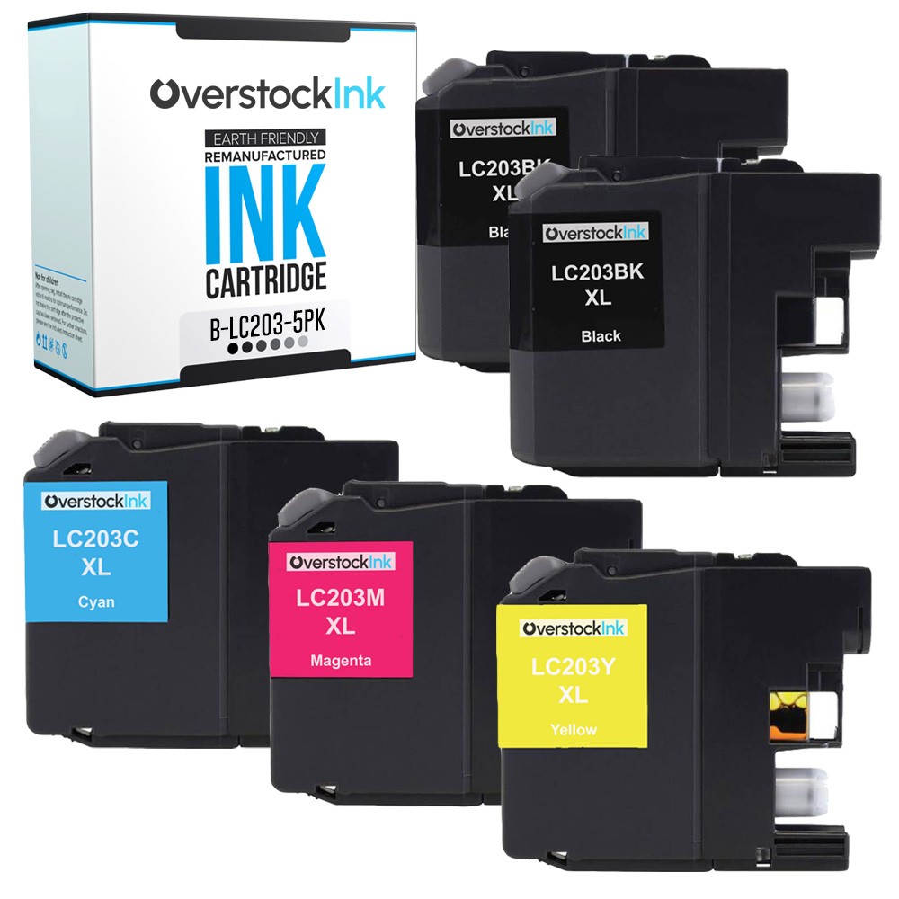 5PK Compatible LC203 Printer Ink Cartridge fits Brother MFC-J880DW J885DW J480DW