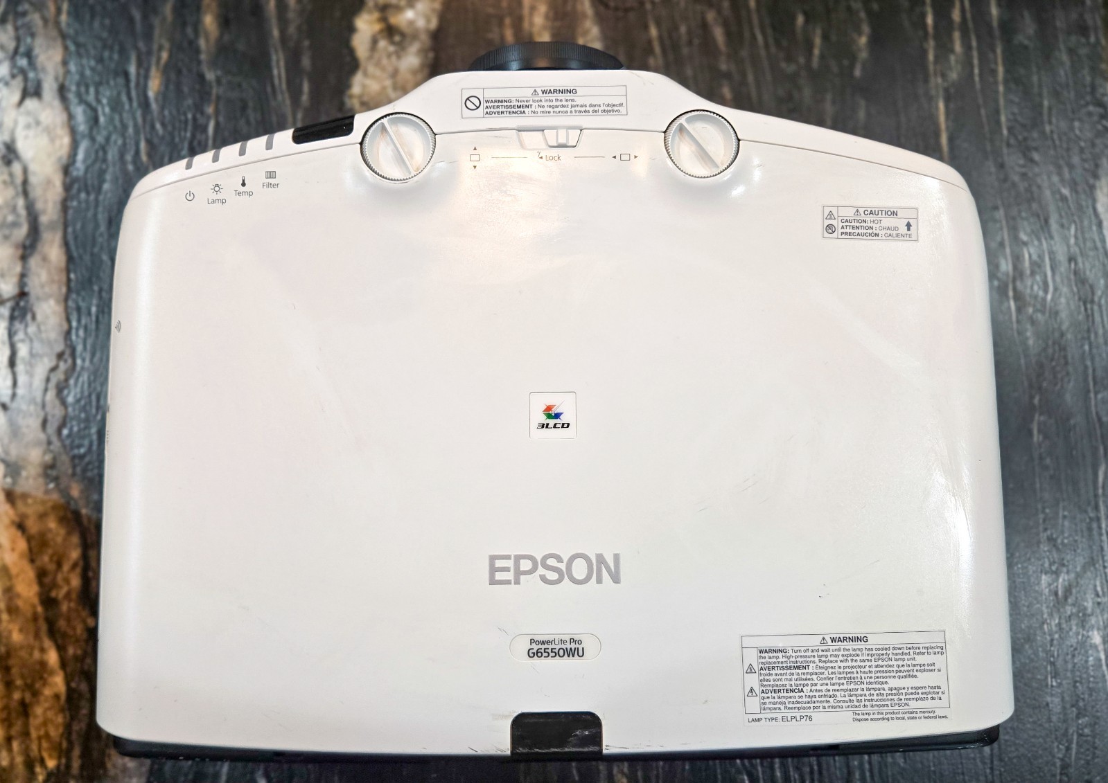 Epson PowerLite Pro G6550WU WUXGA 5200-Lumen 3LCD Professional Projector