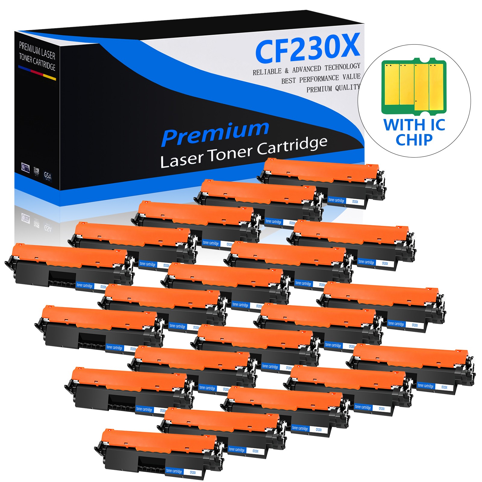 20PK High Yield CF230X 30X Toner for HP LaserJet Pro MFP M227fdn M227fdw M227sdn