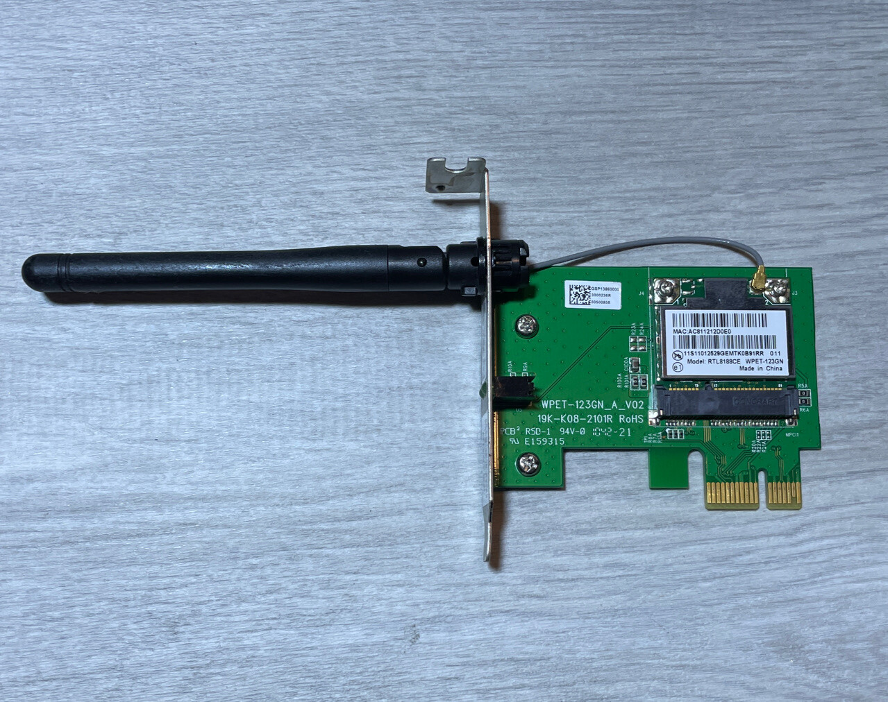 WPET-123GN-A-V02 PCI-E WLAN , SINGLE  WIFI ,RTK-RTL8188CE Wireless. #12