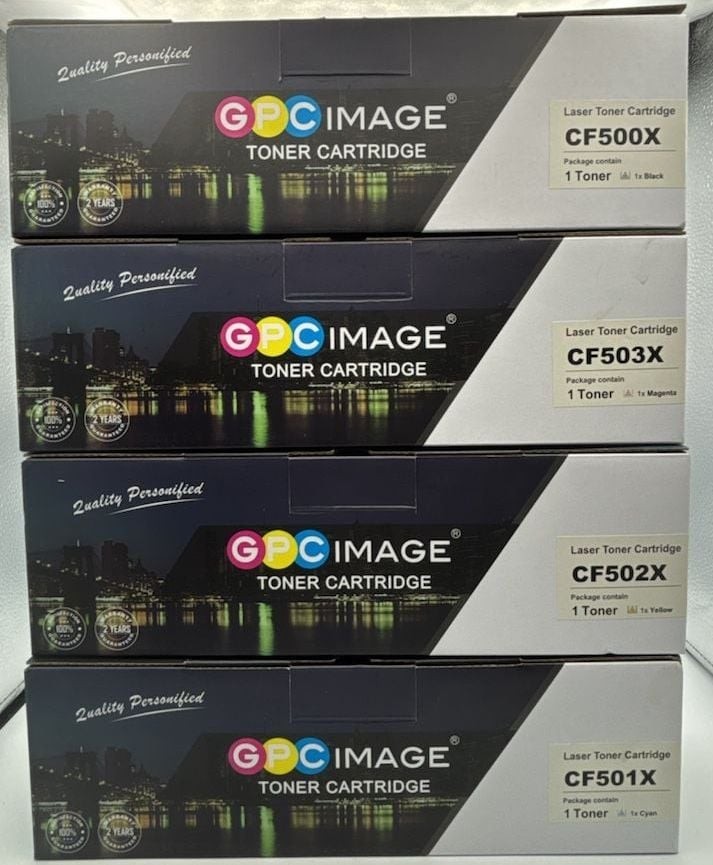 GPC Image Toner Cartridge 4-Pack CF500X CF501X CF502X