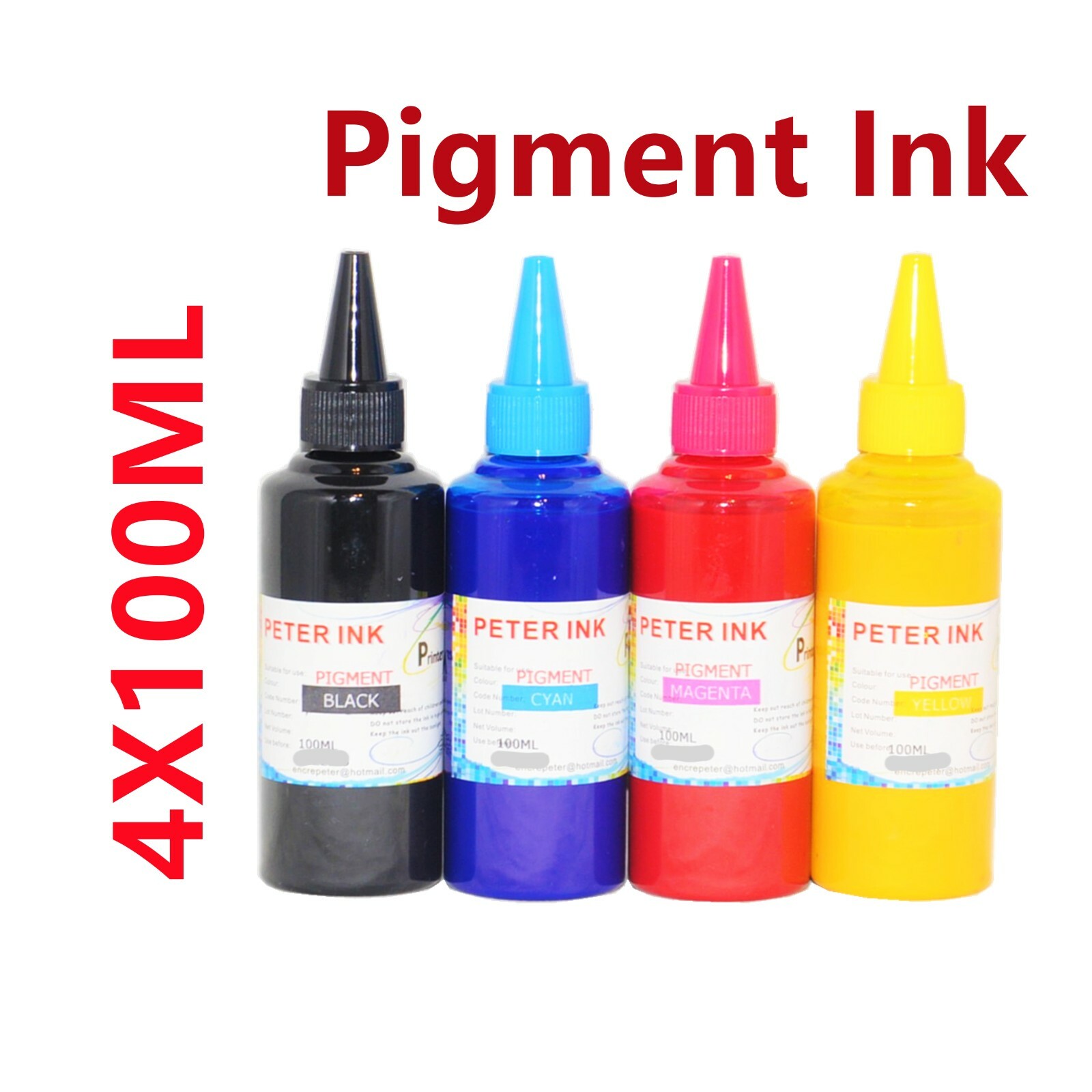 4X100ML Pigment refill Ink for WF-7620 WF-7610 WF-7110 WF-7710 WF-7720 WF-7210