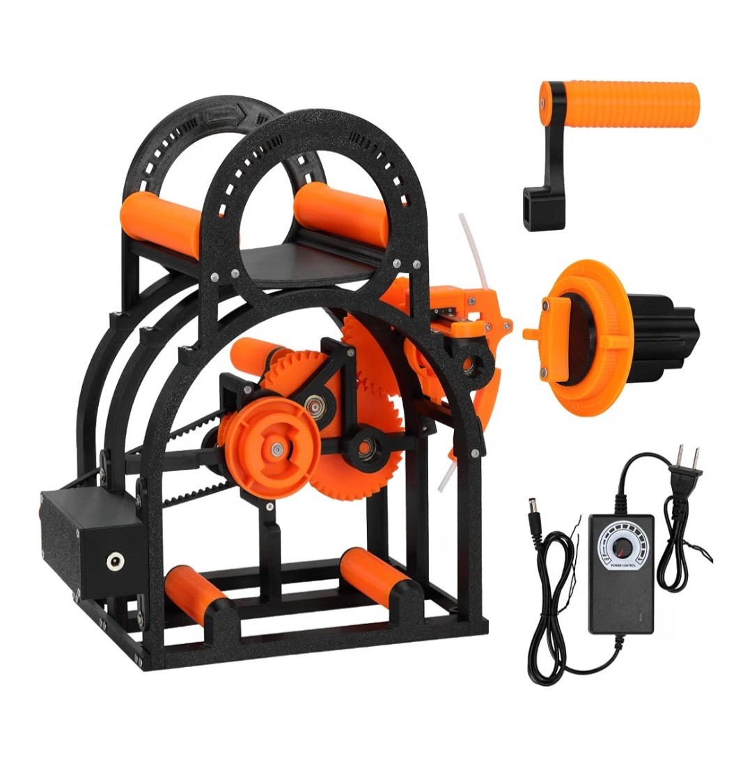 Electric Filament Winder Automatic 1KG/3KG Spool Rewinder 3D Printing Respooler
