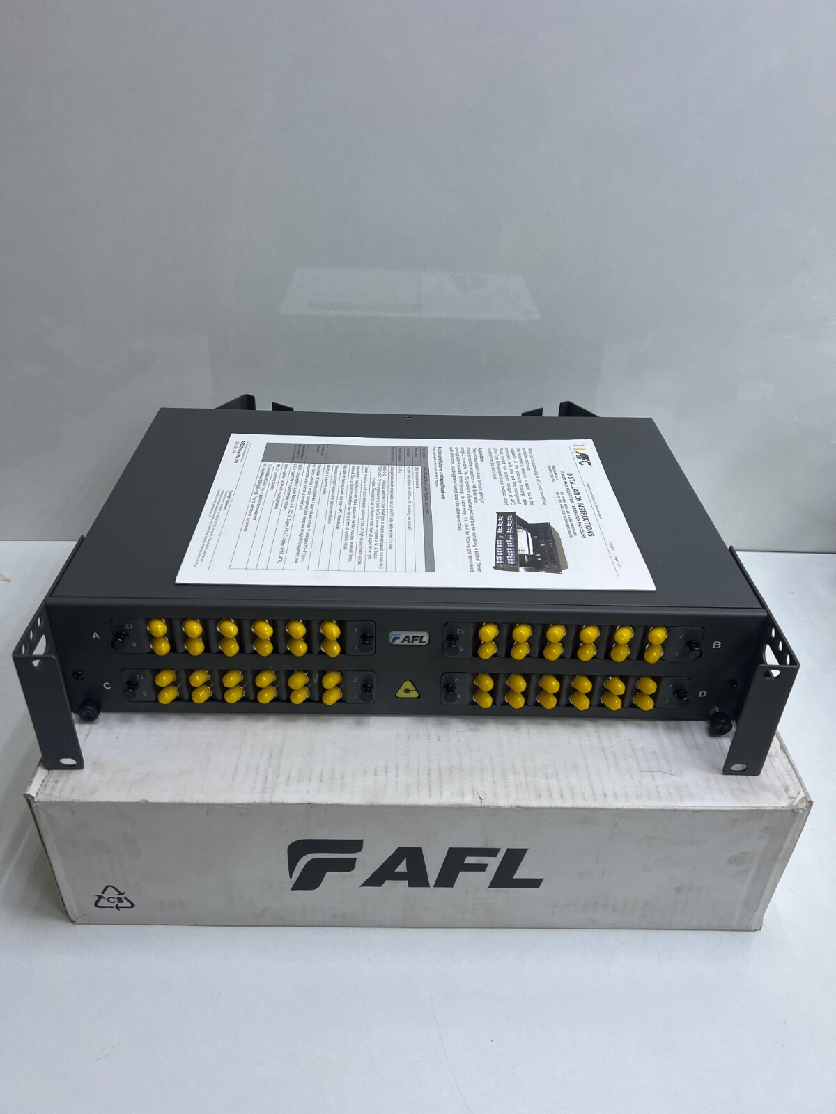 AFL AFC IO-35G01476-01 48F FC SM 2RU Rack Mount Fiber Termination