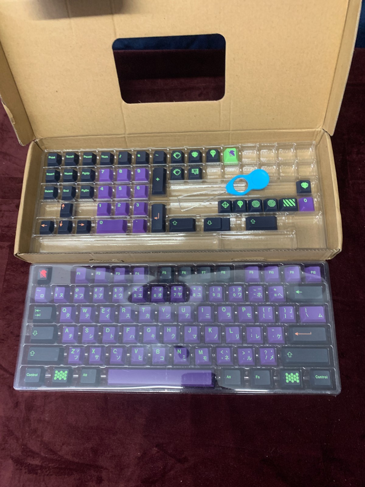 Eva-01 mecha Neon Genesis mechanical keyboard