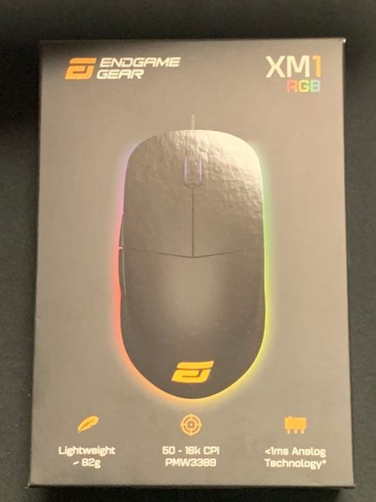 ENDGAMEGEAR XM1RGB Black Wired Gaming Mouse RGB Lighting