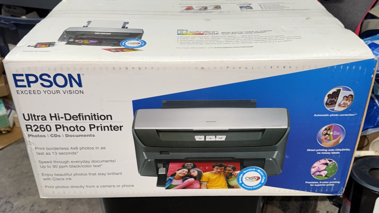Epson Stylus Photo Ultra Hi-Definition R260 Digital Inkjet Factory Sealed 