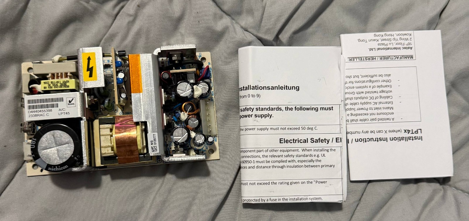 switching power supply, model Artesyn LPT45