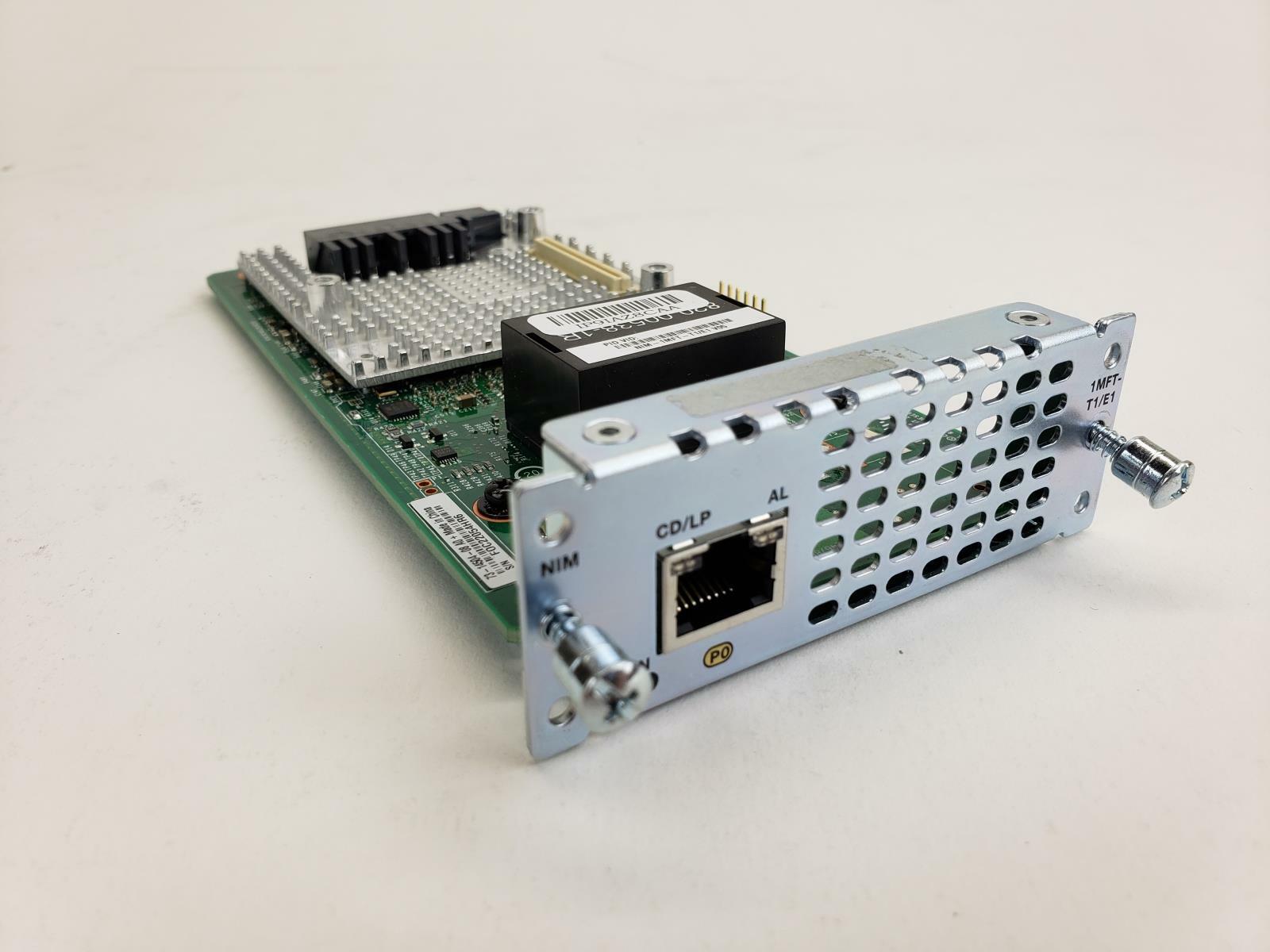 CISCO NIM-1MFT-T1/E1 1-Port Multi-flex Trunk Module Clear-channel Card T1/E1 NIM
