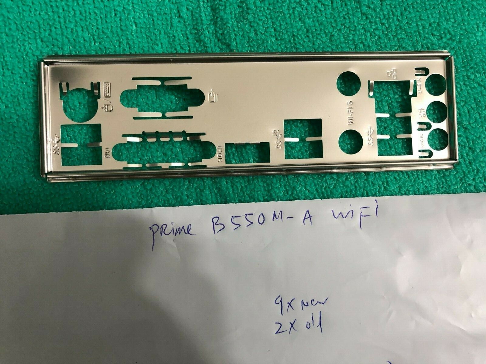 ASUS PRIME B550M A WIFI , ASUS PRIME B550M-A ( WIFI ) II  IO SHIELD BACK PLATE