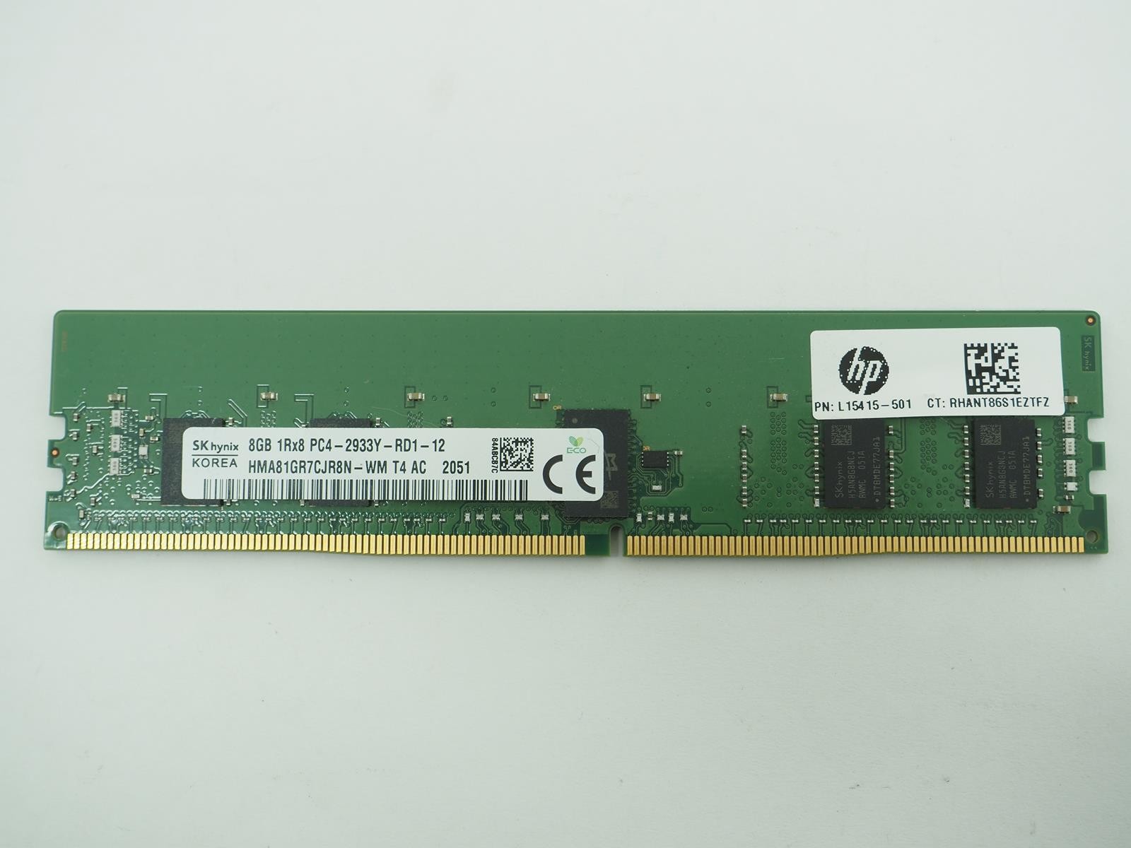 SK HYNIX 8GB PC4-2933Y Server Ram / ECC Memory - HMA81GR7CJR8N- WM T4 AC