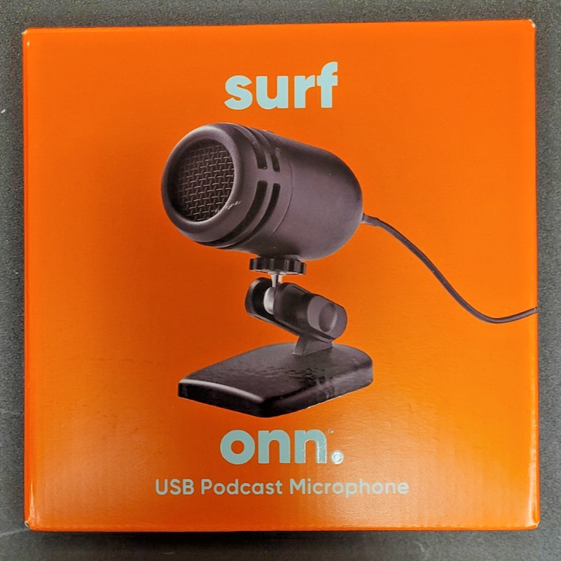 Onn Surf USB Podcast Microphone PC & Mac Cardioid Recording Adjustable Stand