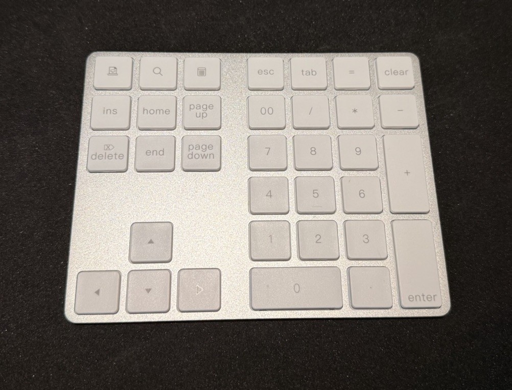 LEKVEY 34-Key Numeric Keypad Silver English Keyboard - LEKVEY 34 Keys Model