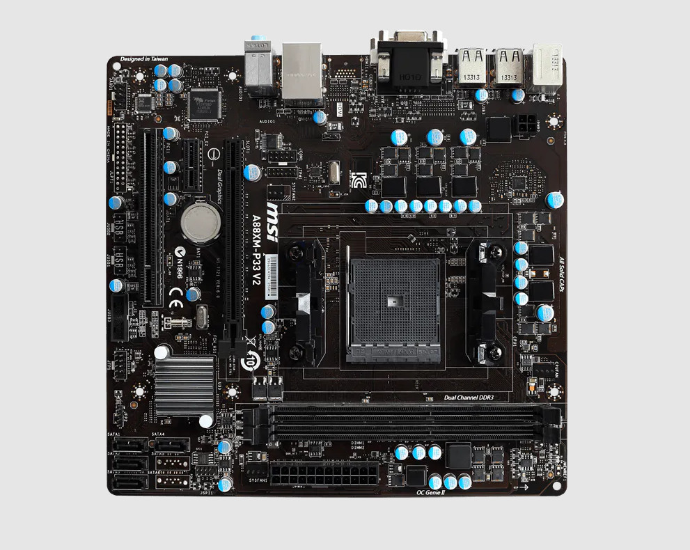 For MSI A88XM-P33 V2 motheboard A88X FM2/2+ 2*DDR3 32G DVI M-ATX Tested ok