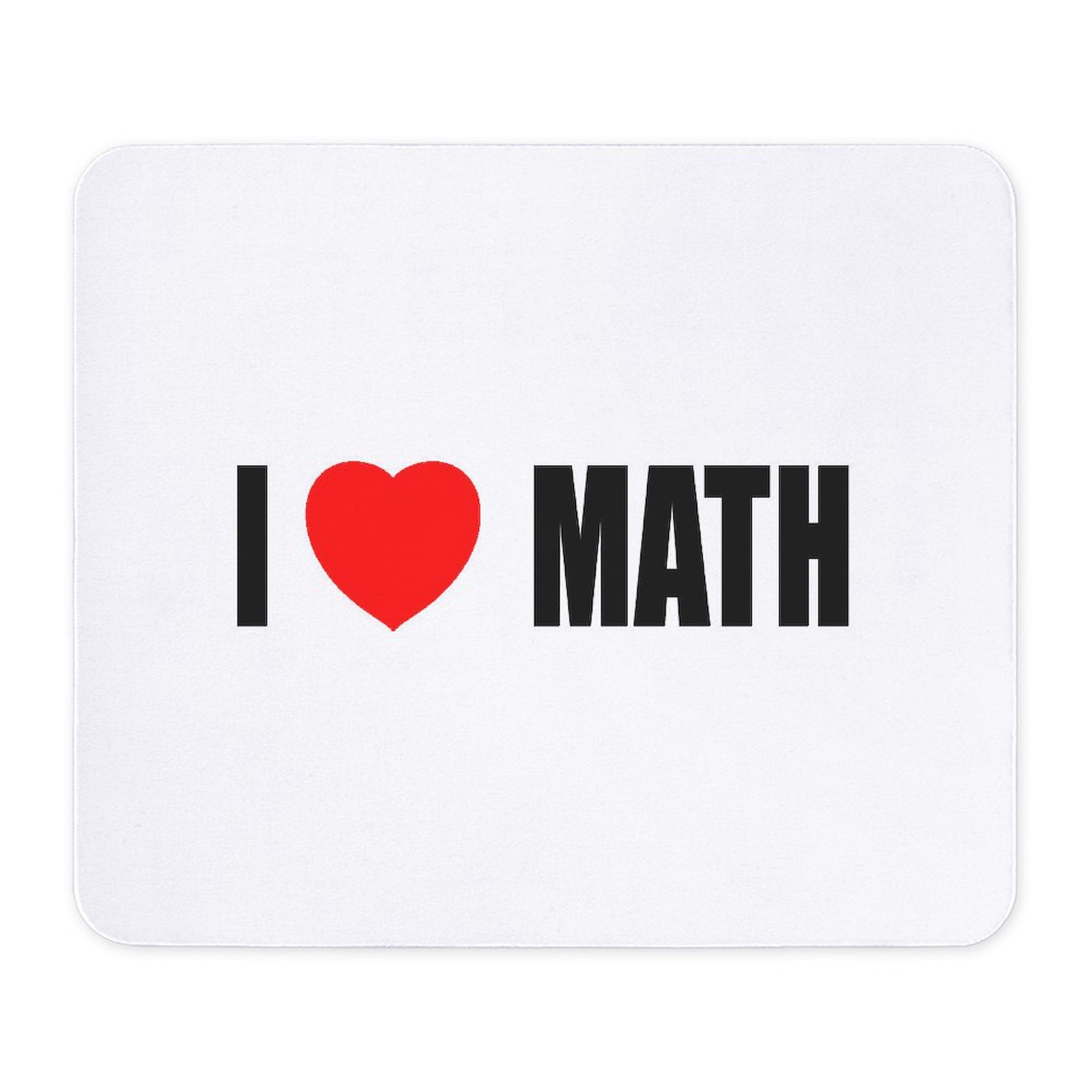 CafePress I Love Math Non-slip Rubber Mousepad, Gaming Mouse Pad (233988304)
